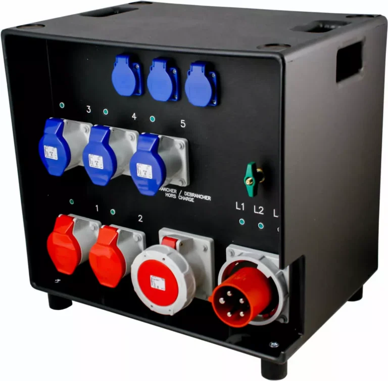 Armoire de distribution électrique Walther BD63T 63A back
